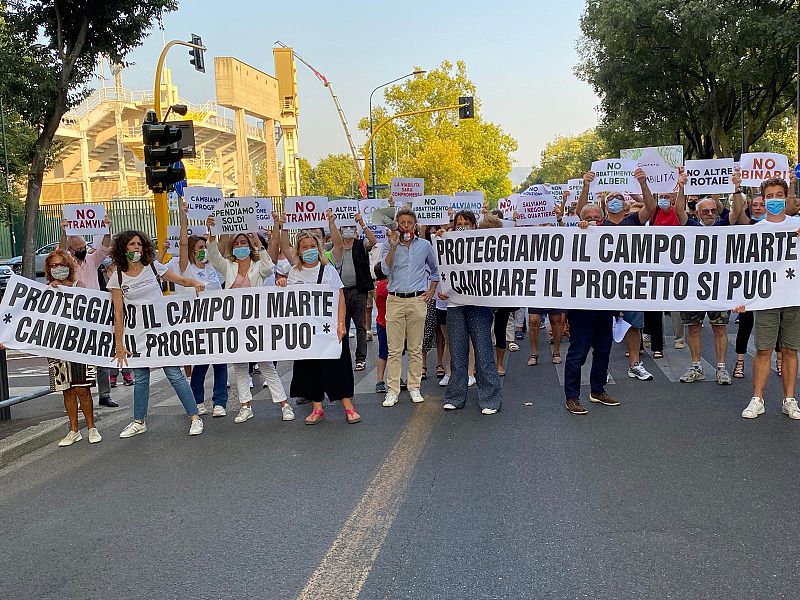 Tramvia A Campo Di Marte Manifestazione Dei Residenti Nove Da Firenze