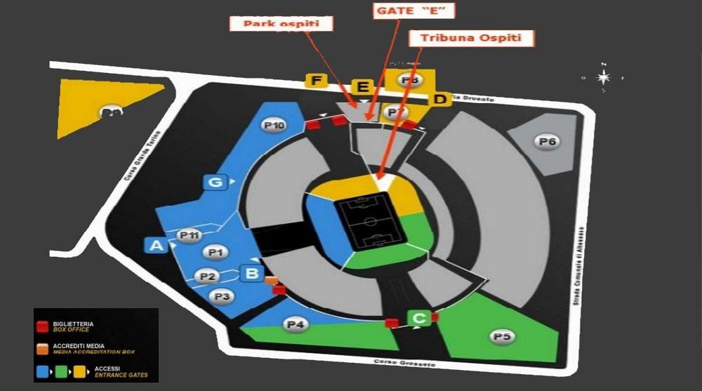 Info settore ospiti stadium Juventus â€¢ Nove da Firenze