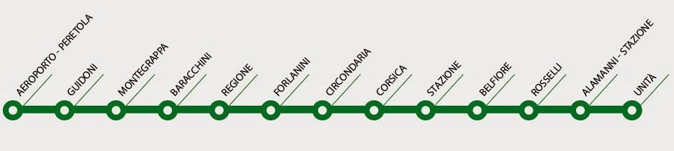 Tramvia Linea 2 Tracciato E Nomi Fermate Nove Da Firenze
