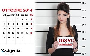 Calendario del mese di ottobre 2014